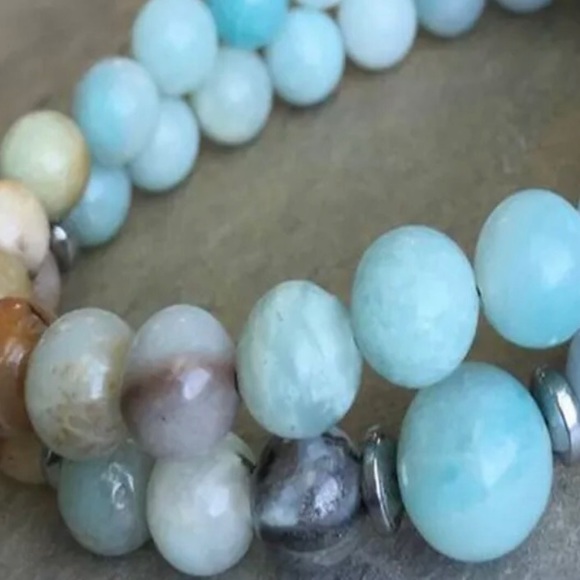 Set of two Amazonite bracelets ✨Reiki charged✨ - Picture 2 of 2